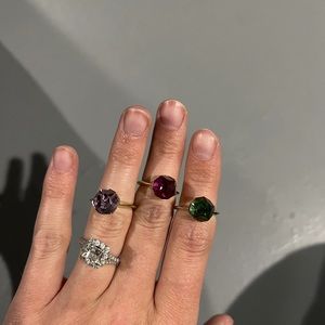 Swarovski Crystal Ring Set of 3
